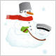 Schneemann R&uuml;benases Winterreise